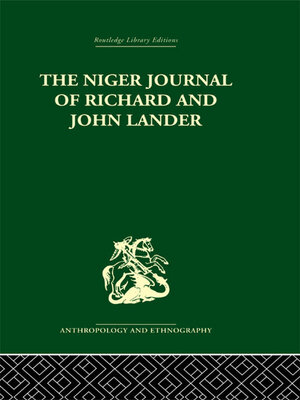 cover image of The Niger Journal of Richard and John Lander
